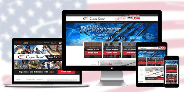 Cajun Custom Rods New Responsive Website - AnoLogix