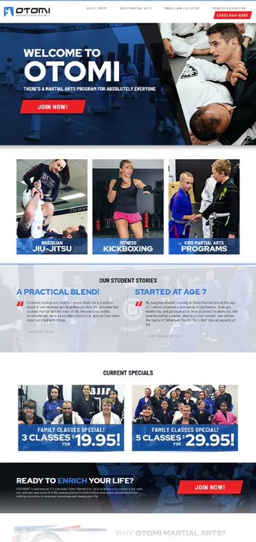 Otomi Martial Arts - AnoLogix Featured Website - 2