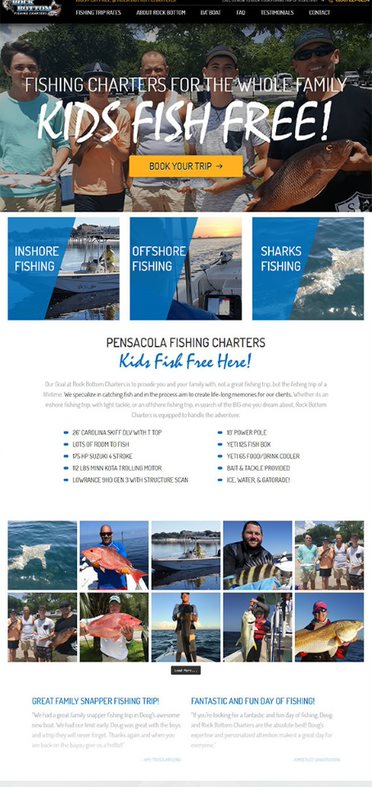 Rock Bottom Charters - AnoLogix Featured Website 2