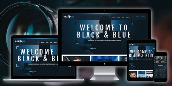 Black and Blue Productions - AnoLogix Featured Website - 1