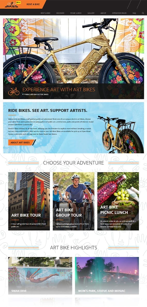 Art Bikes - AnoLogix Featured Website - 2