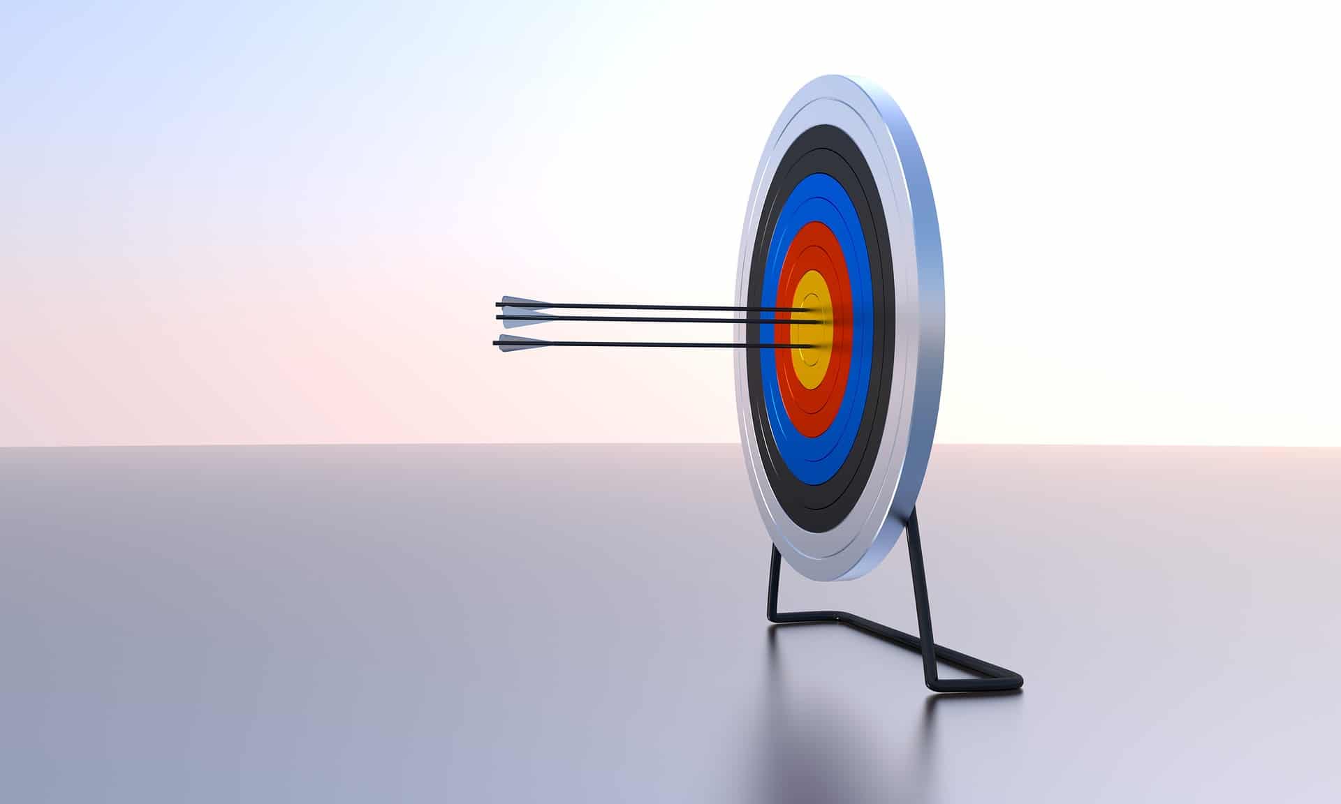 Arrows on a target on How to Create Marketing Objectives