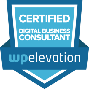 wpe-badge-600 Wp elevation certified digital business consultant